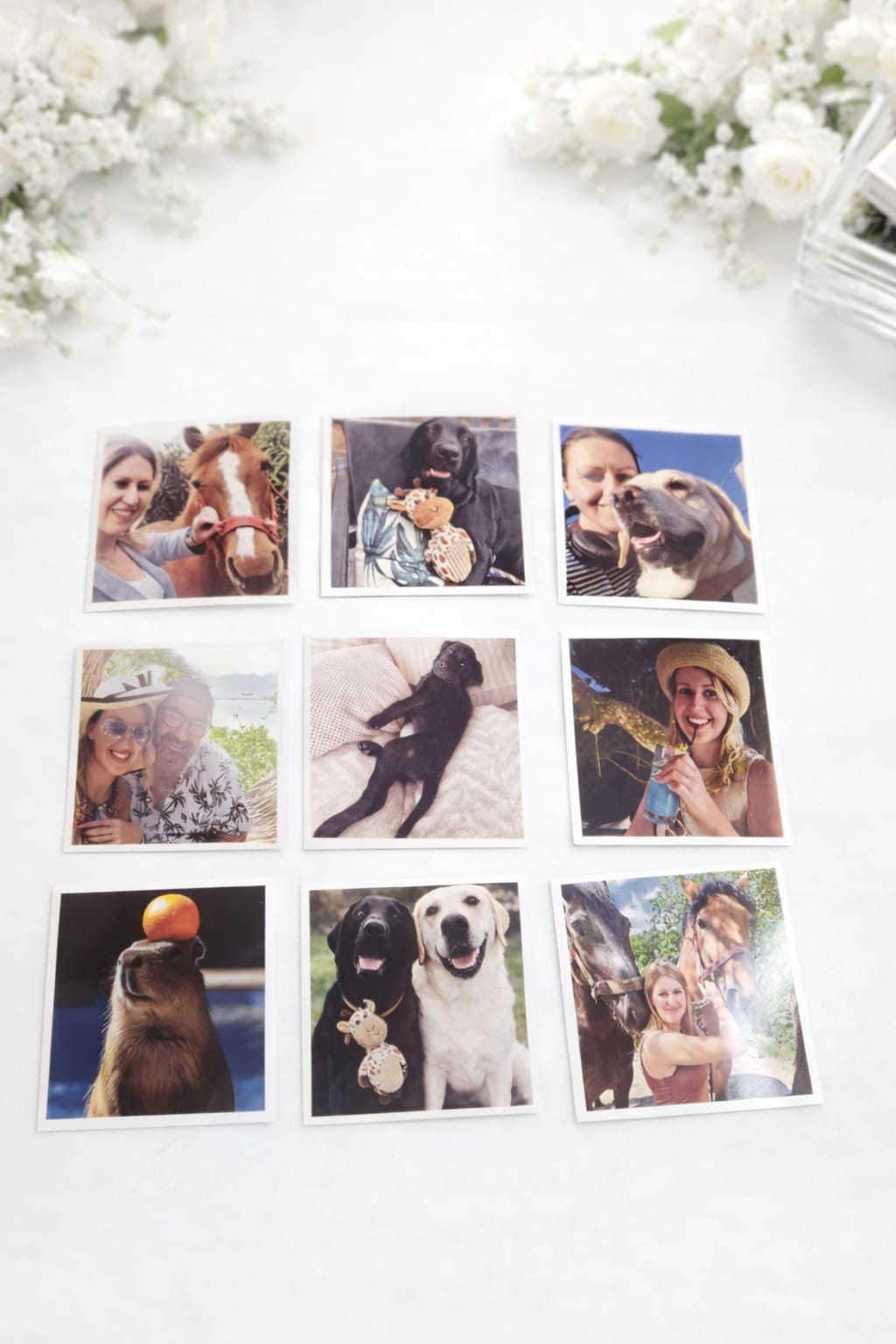 Photo Magnets 70mm x 70mm - Bundle 32 pcs - personalized